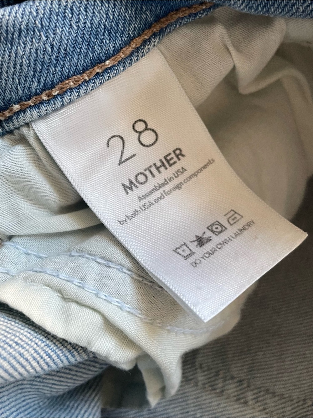 MOTHER The Hustler Ankle Jean Light Blue Straight/Flare Leg Jeans - Picture 11 of 16